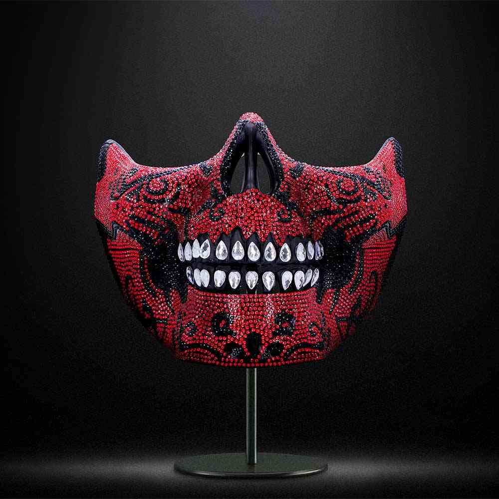 Nemesis Now - Jewelled Masquerade (Red) 17.5cm Mask - Red